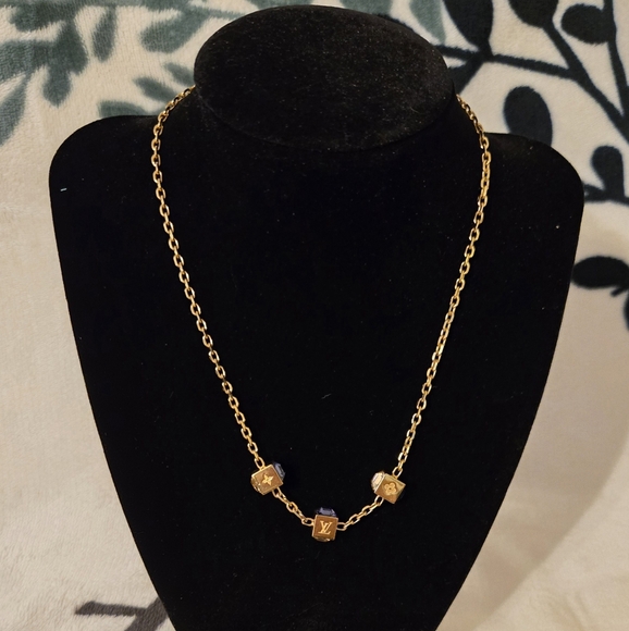 💯 Authentic Louis Vuitton Collier Gamble Necklace and Jewelry Box - Picture 2 of 14
